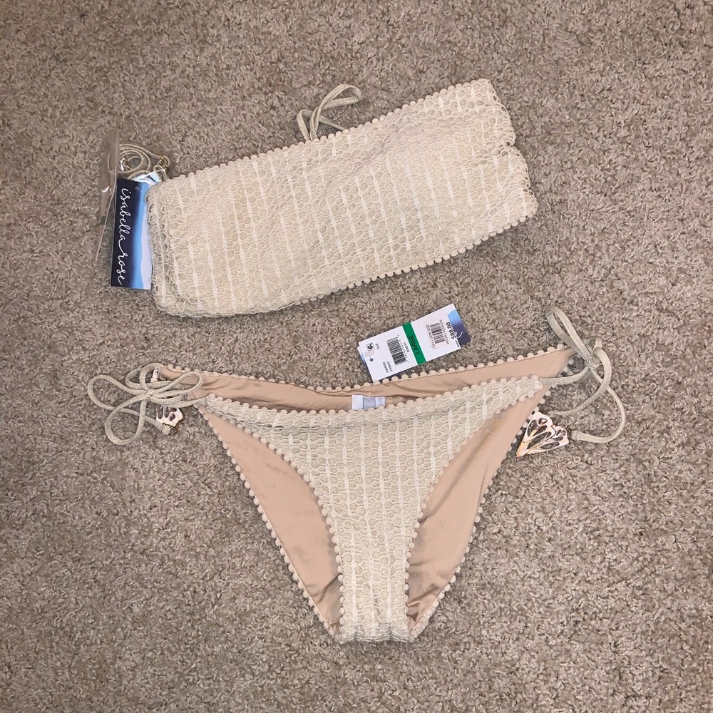 Isabella Rose Crochet Bikini Top and Bottom